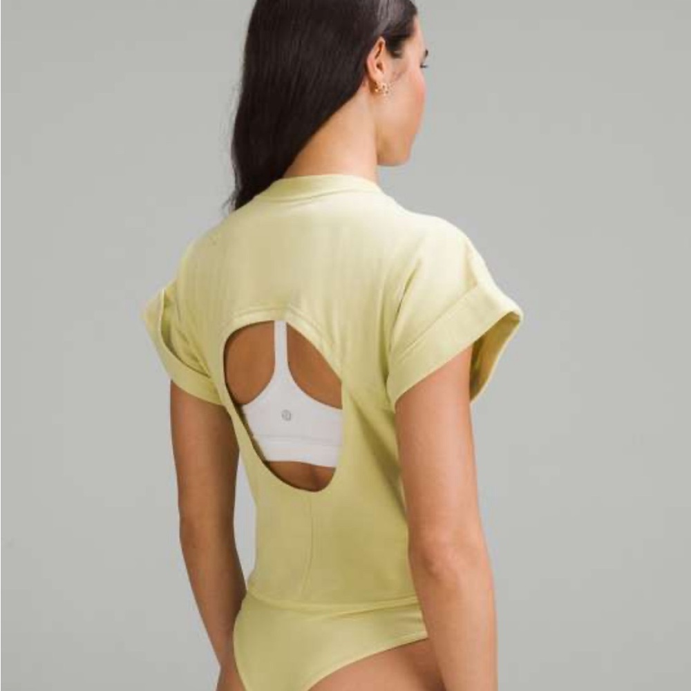 Lululemon heavyweight cotton T-shirt, bodysuit size large NWT - Picture 2 of 7